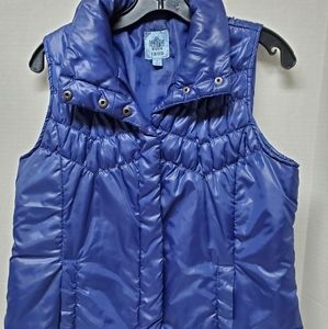 IZOD Women's Blue Puffer Vest Sz L Large Fashion Sleeveless